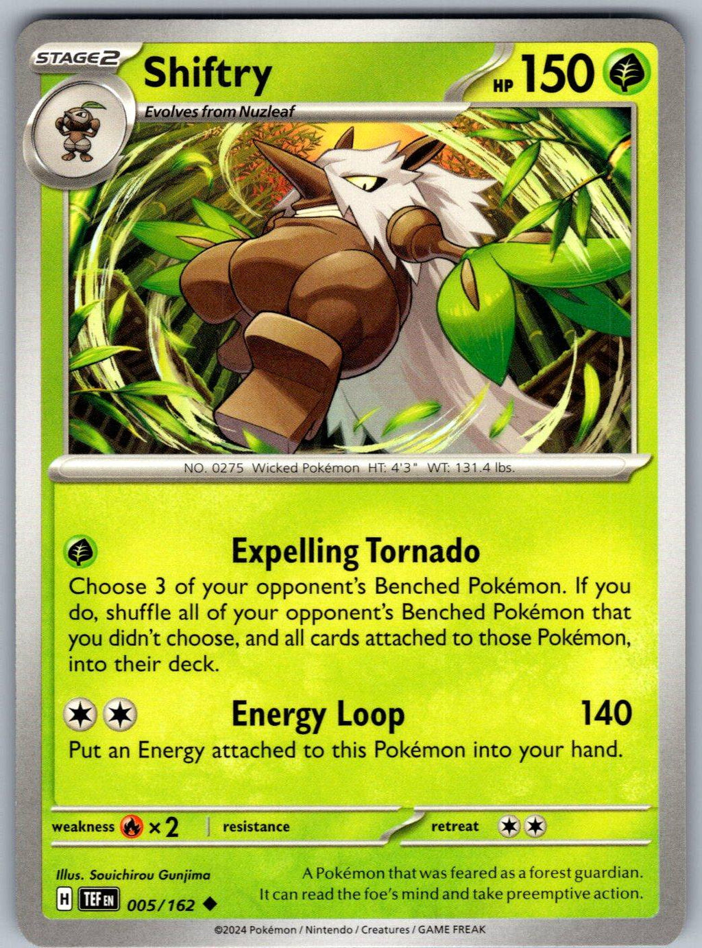Shiftry 005/162 Temporal Forces Pokemon