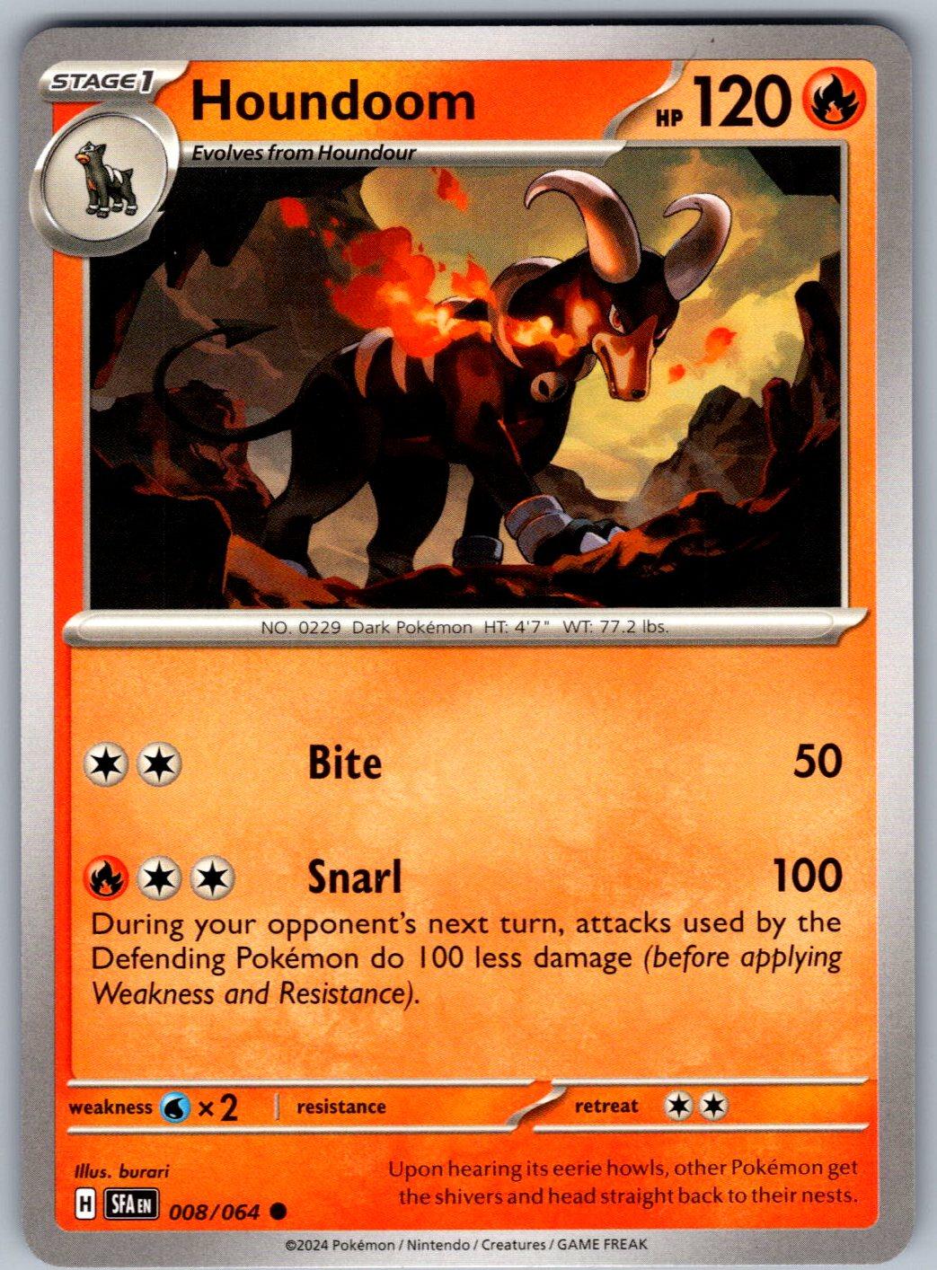 Houndoom 008/064 Shrouded Fable Pokemon