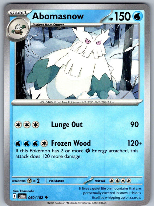 Abomasnow 060/182 Destined Rivals Pokemon