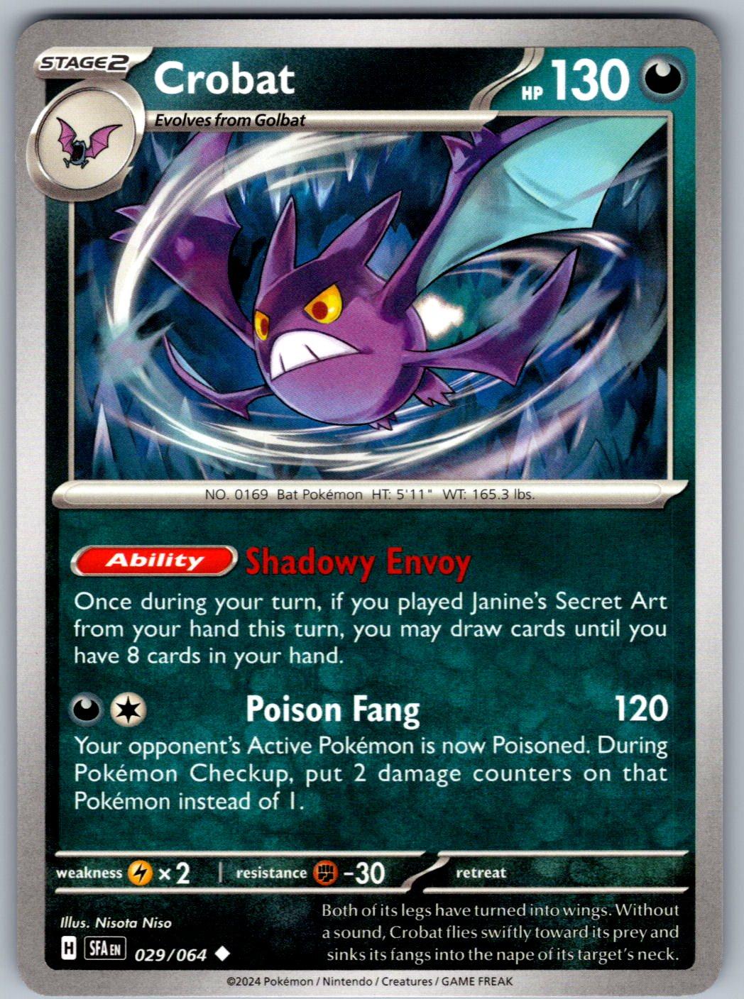 Crobat 029/064 Shrouded Fable Pokemon