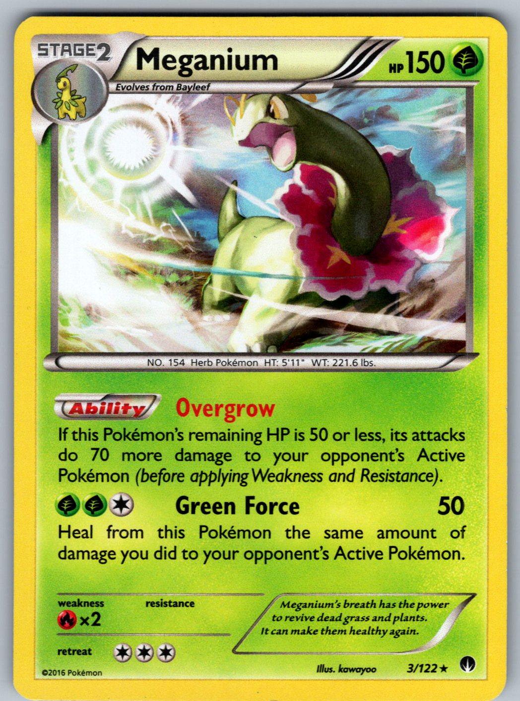 Meganium 3/122 BREAKpoint Pokemon Holo