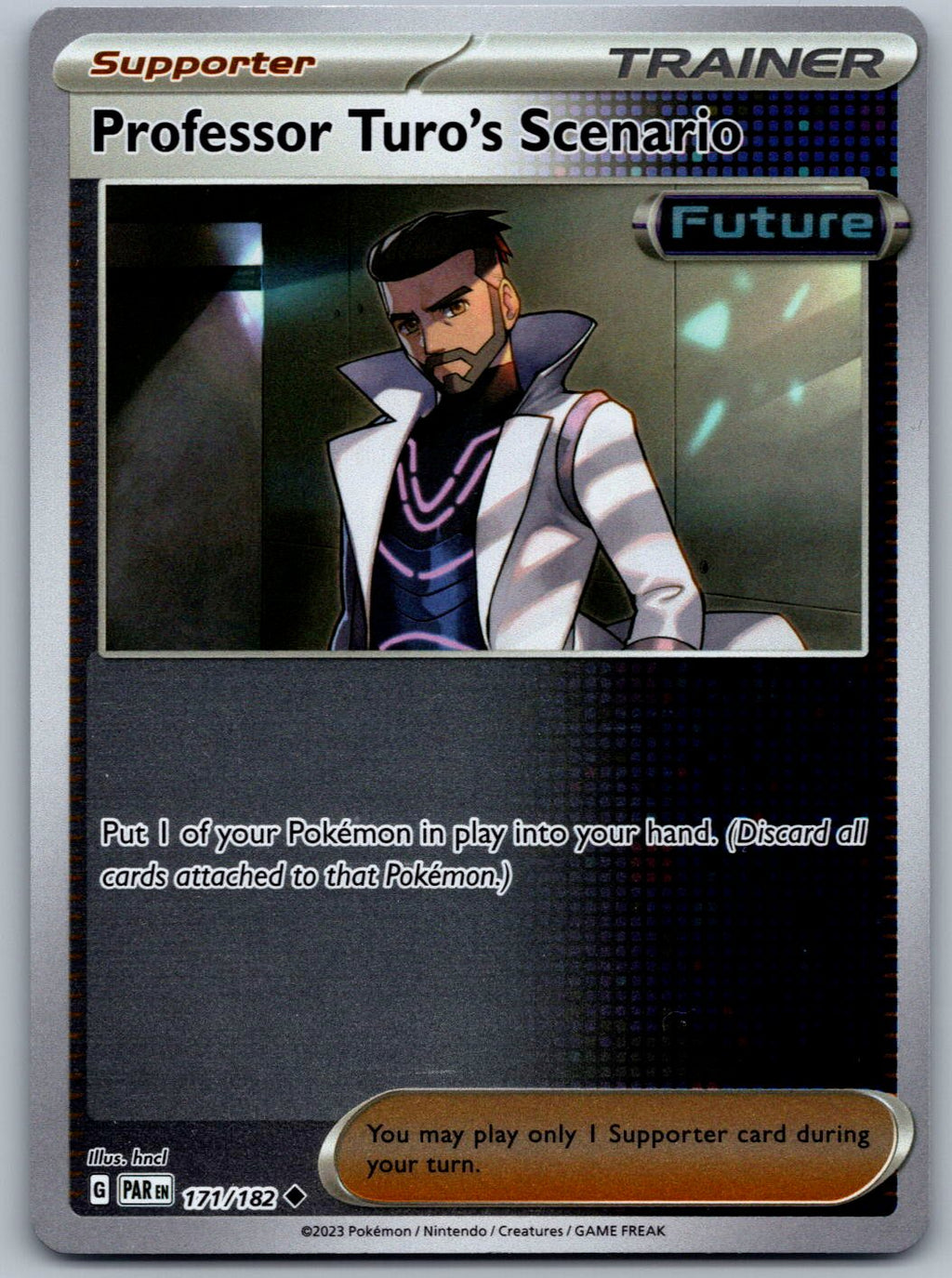 Professor Turo's Scenario 171/182 Paradox Rift Pokemon Reverse Holo