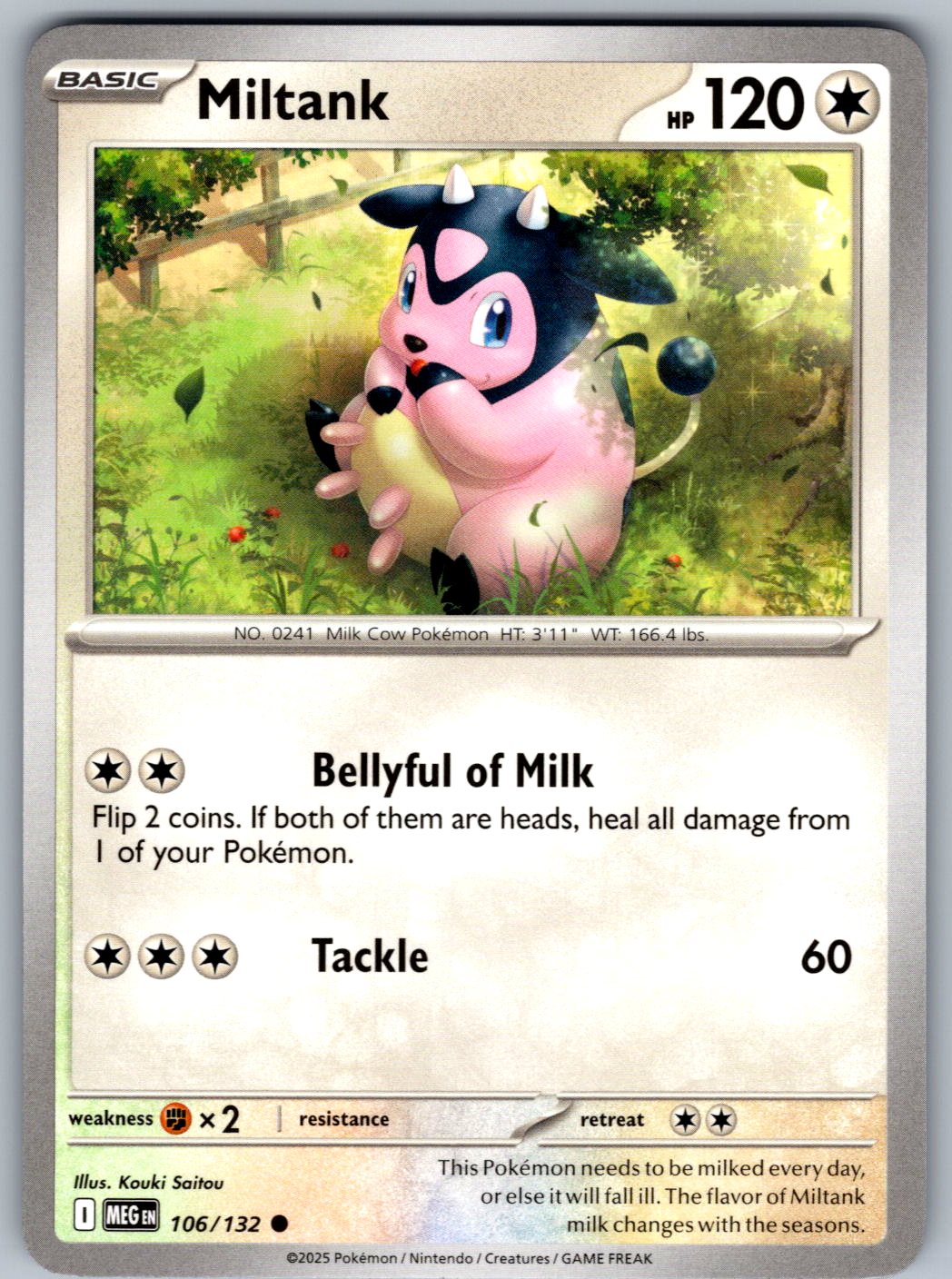 Miltank 106/132 Mega Evolution Pokemon