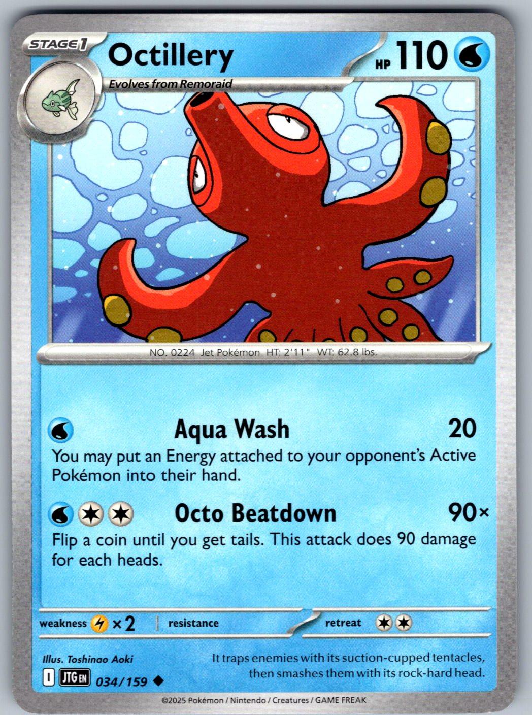 Octillery 034/159 Journey Together Pokemon