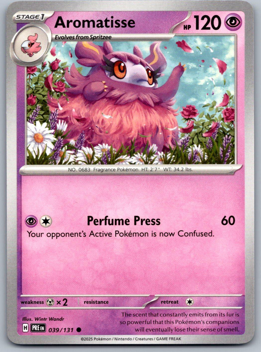 Aromatisse 039/131 Prismatic Evolutions Pokemon