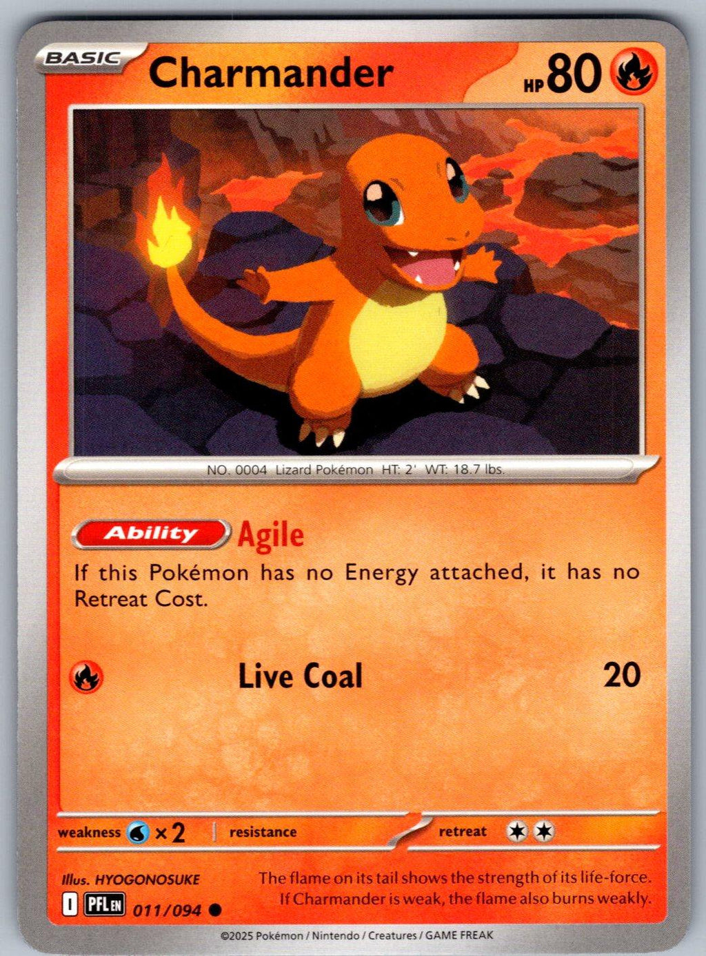 Charmander 011/094 Phantasmal Flames Pokemon