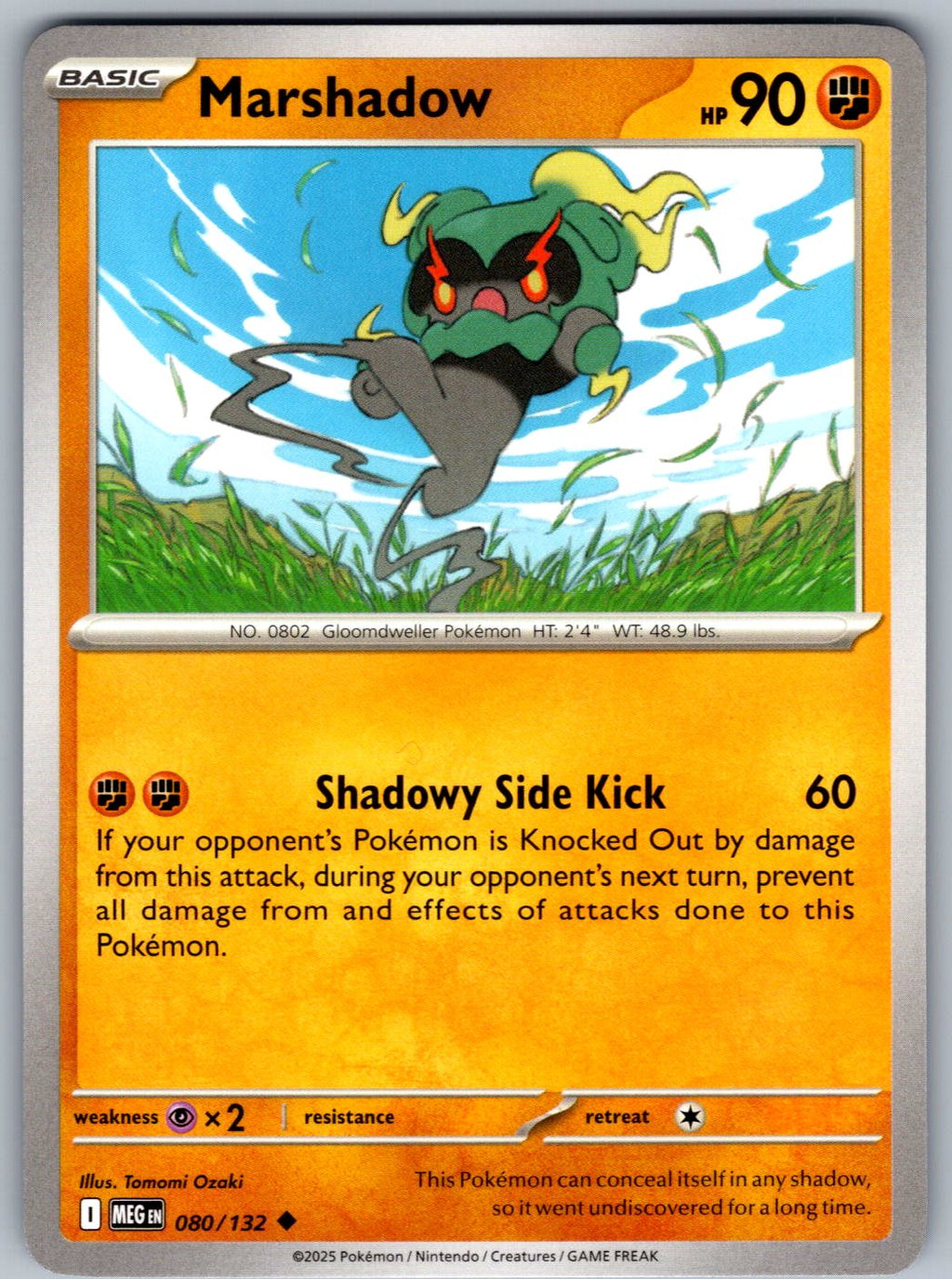 Marshadow 080/132 Mega Evolution Pokemon