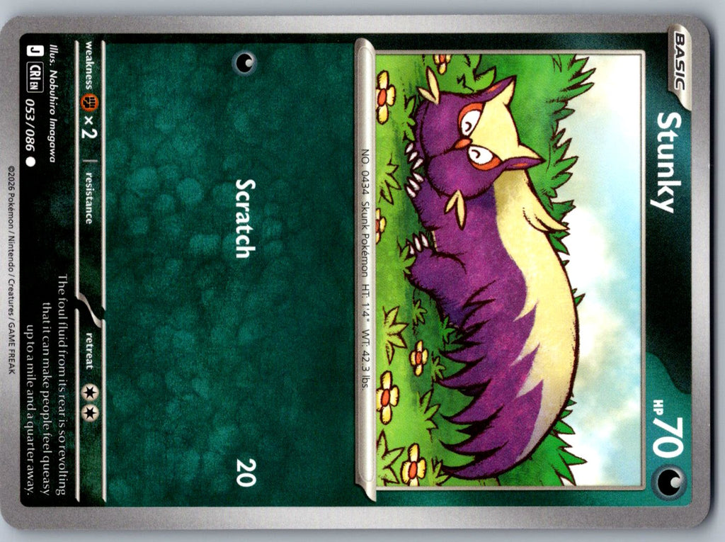 Stunky 053/086 Chaos Rising Pokemon