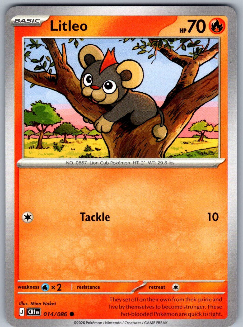 Litleo 014/086 Chaos Rising Pokemon