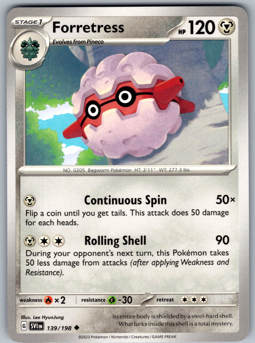 Forretress 139/198 Scarlet & Violet Pokemon