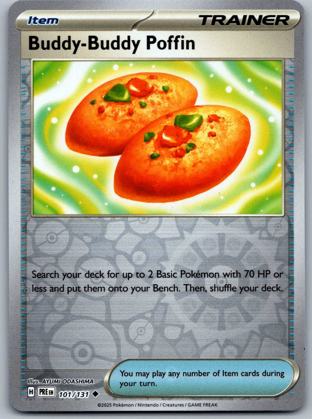 Buddy-Buddy Poffin 101/131 Prismatic Evolutions Pokemon Reverse Holo