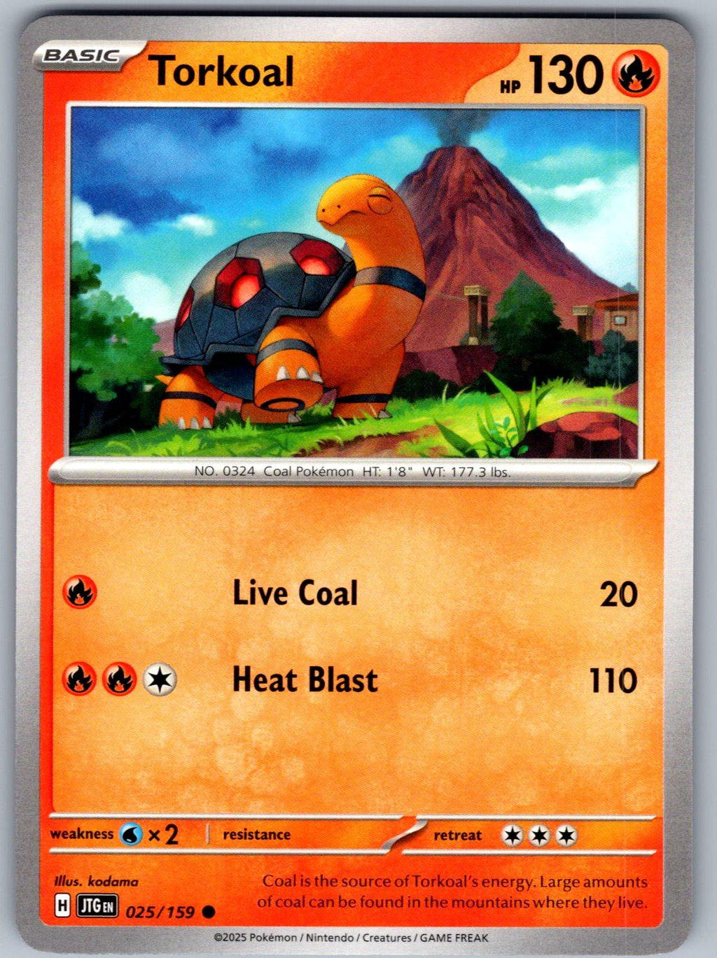 Torkoal 025/159 Journey Together Pokemon