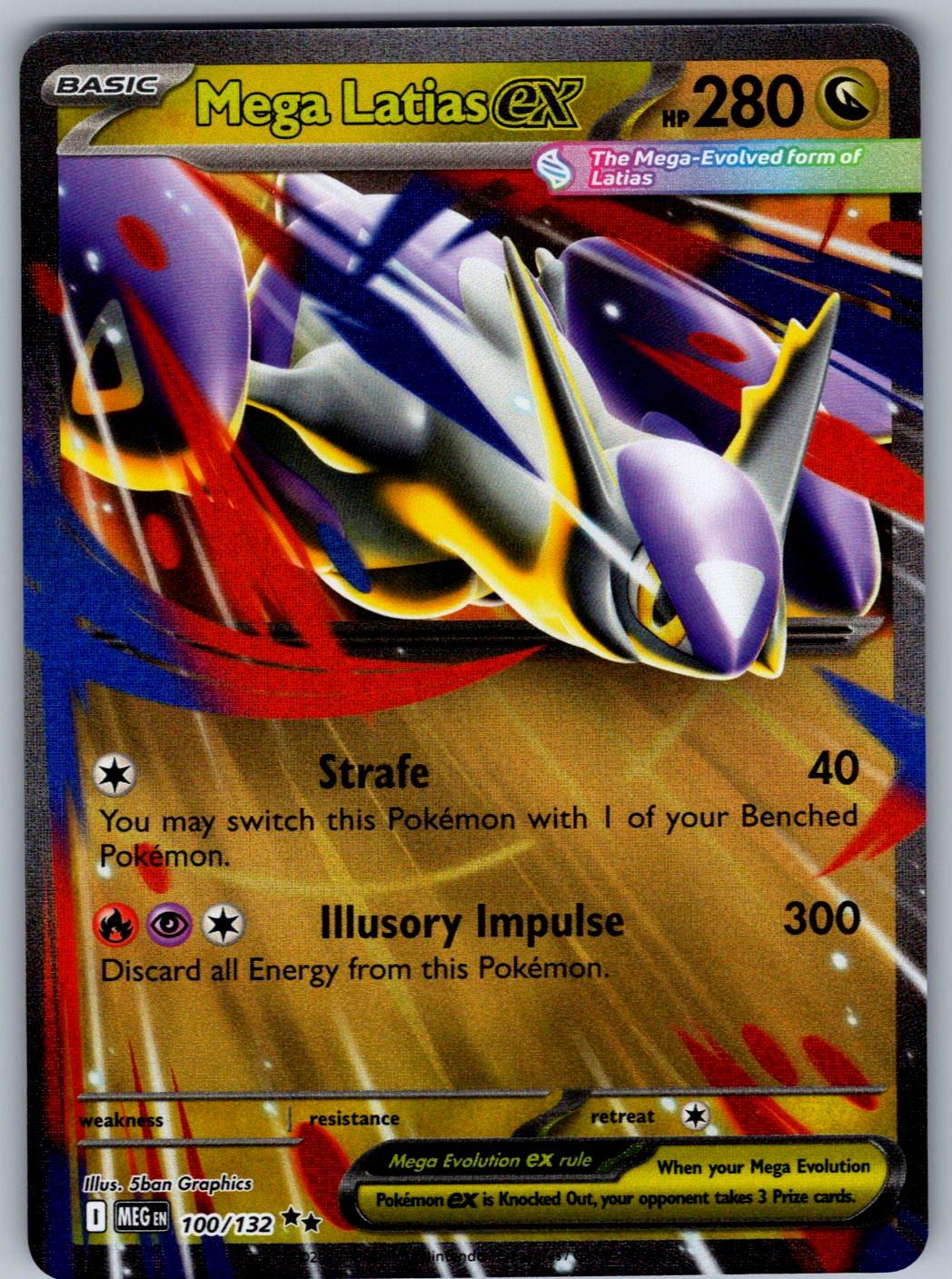 Mega Latias ex 100/132 Prize Pack Series Cards Pokemon Holo