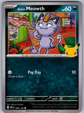 Alolan Meowth 089/128 ME: 30th Celebration Pokemon Holo