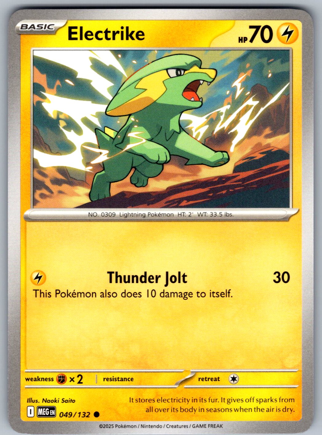 Electrike 049/132 Mega Evolution Pokemon