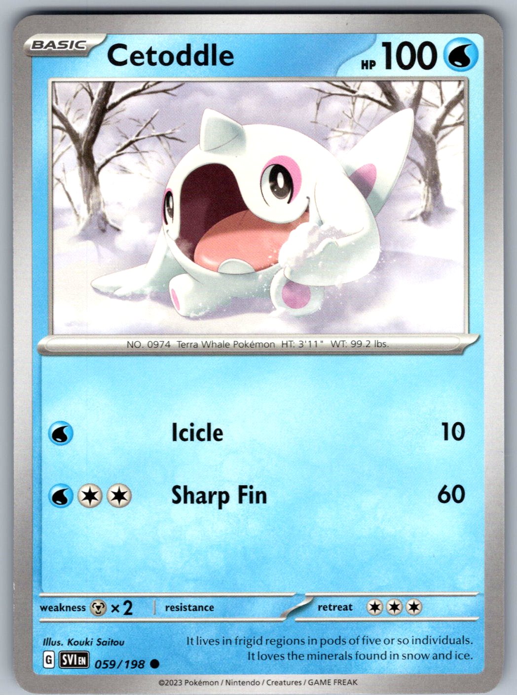 Cetoddle 059/198 Scarlet & Violet Pokemon