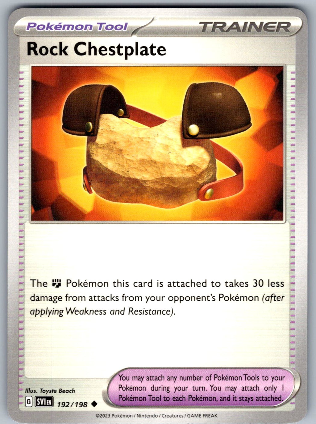 Rock Chestplate 192/198 Scarlet & Violet Pokemon