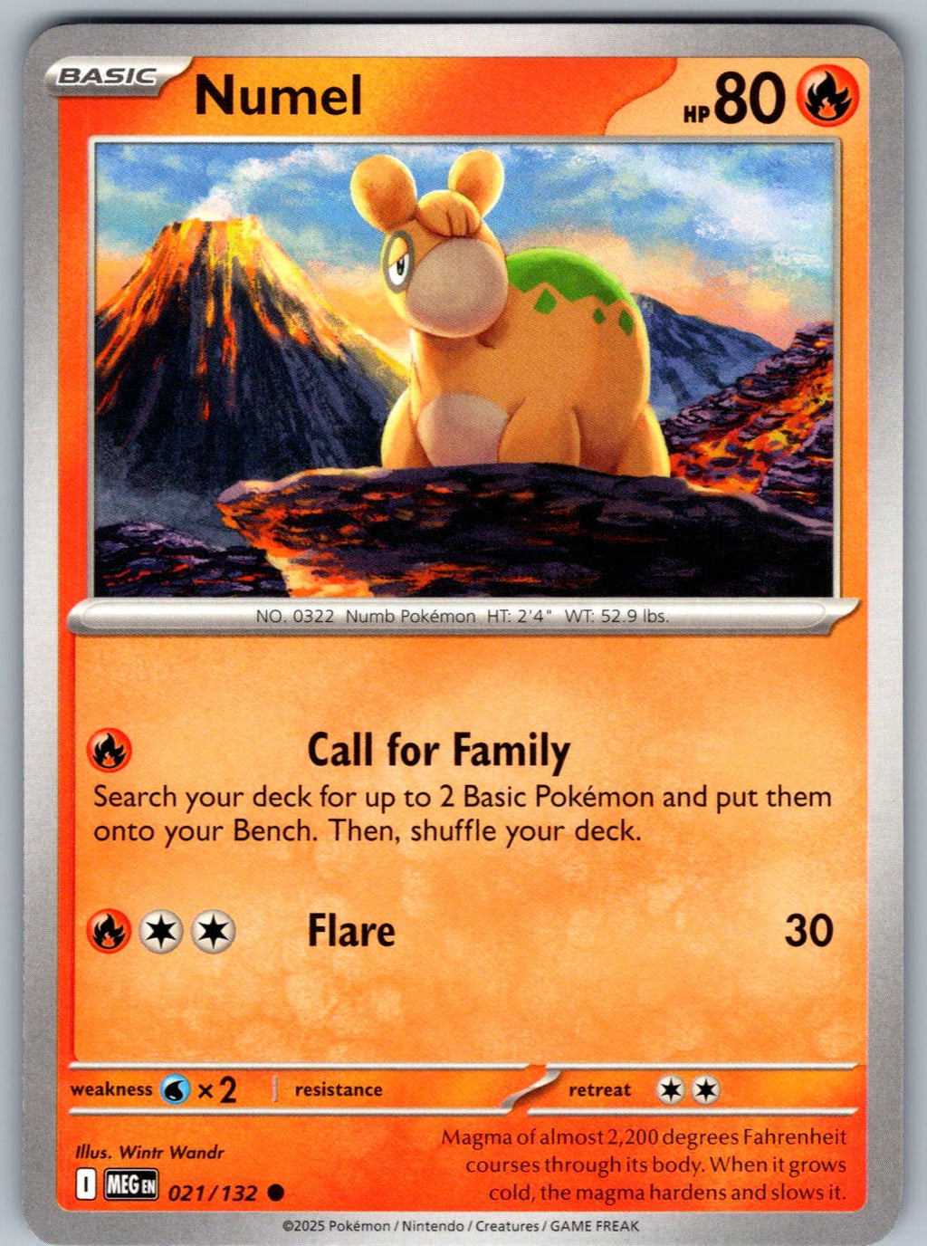 Numel 021/132 Mega Evolution Pokemon