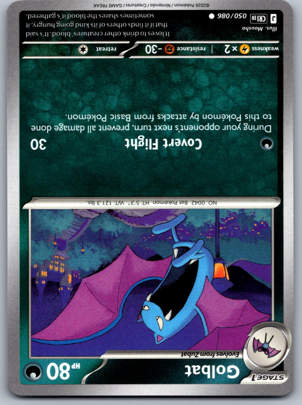 Golbat 050/086 Chaos Rising Pokemon