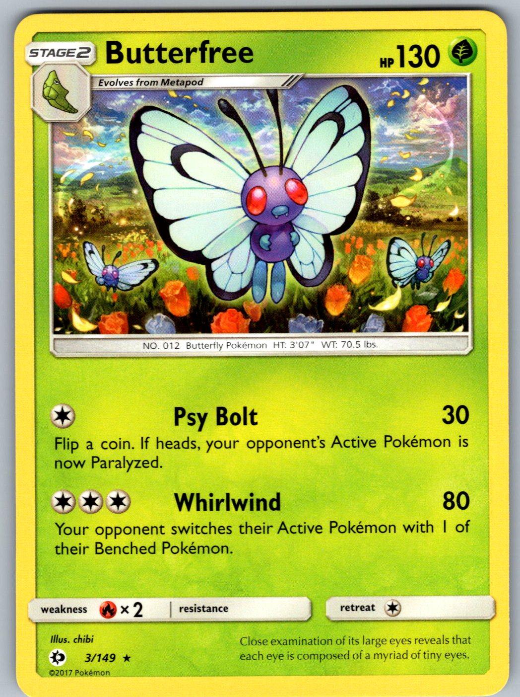 Butterfree 3/149 SM Base Set Pokemon