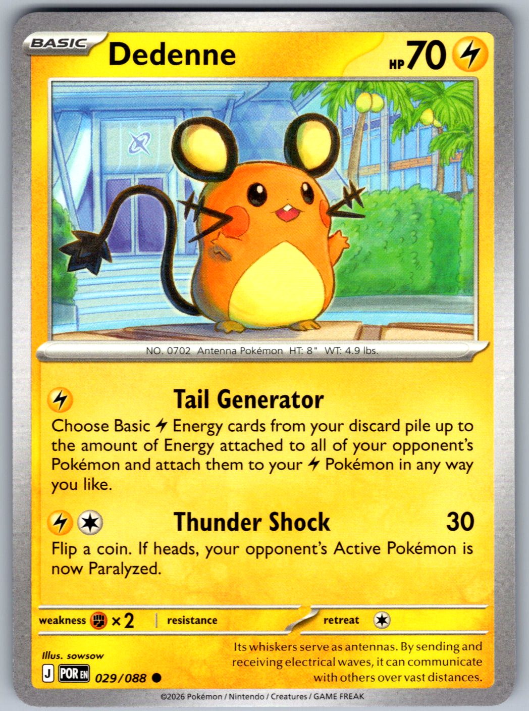Dedenne 029/088 Perfect Order Pokemon
