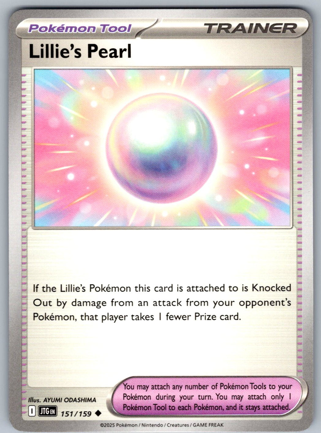 Lillie's Pearl 151/159 Journey Together Pokemon