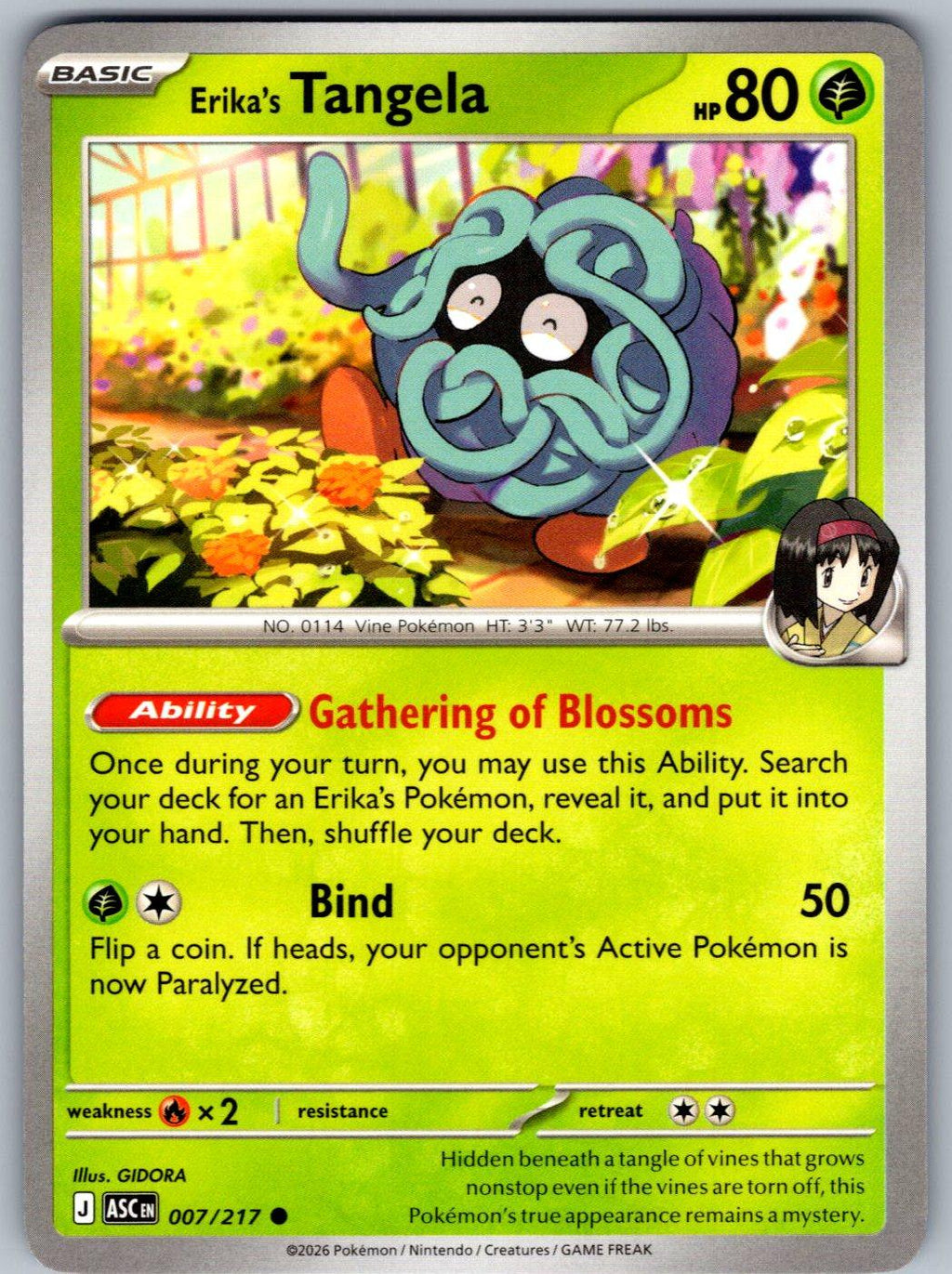 Erika's Tangela 007/217 Ascended Heroes Pokemon