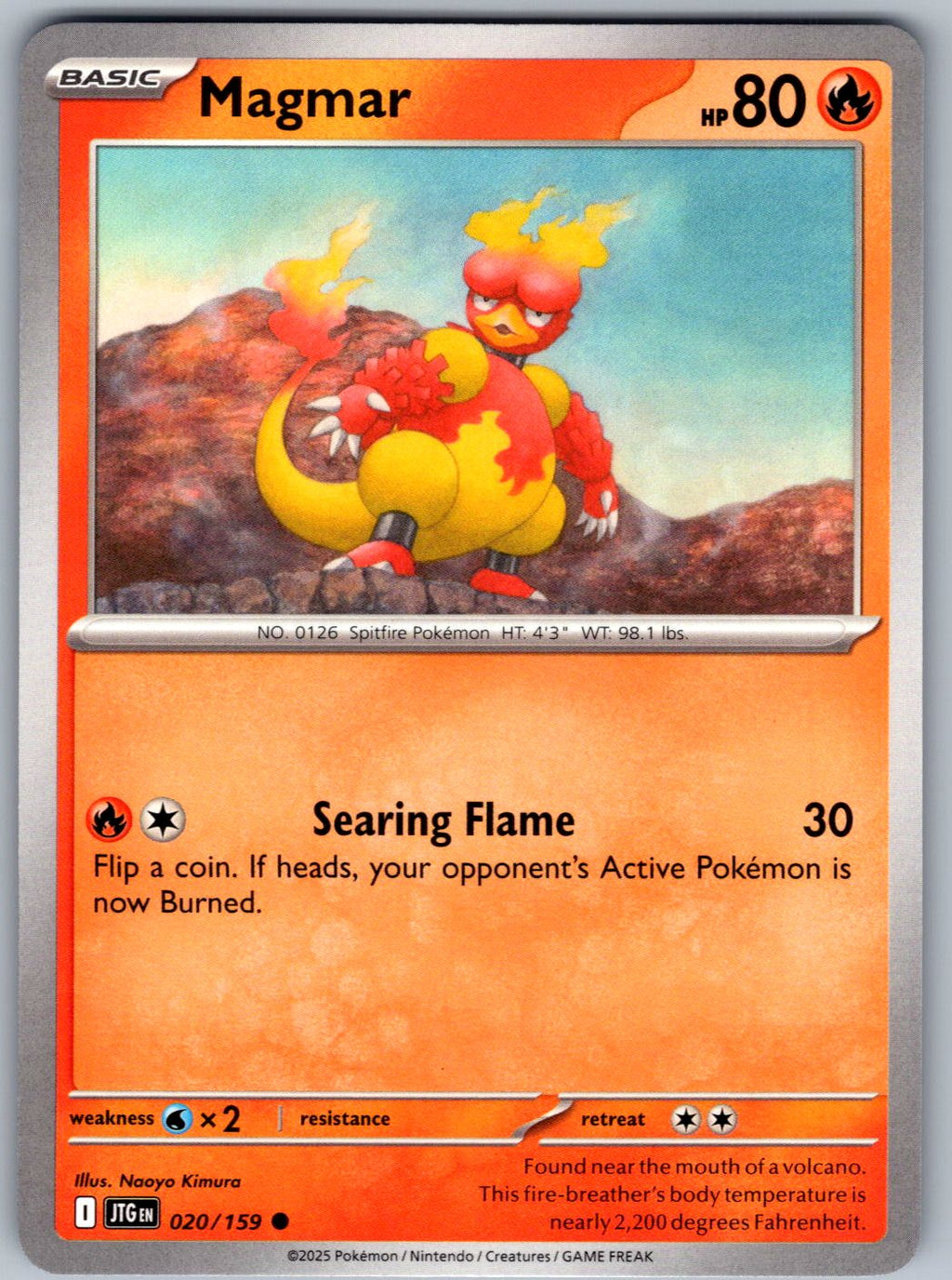 Magmar 020/159 Journey Together Pokemon