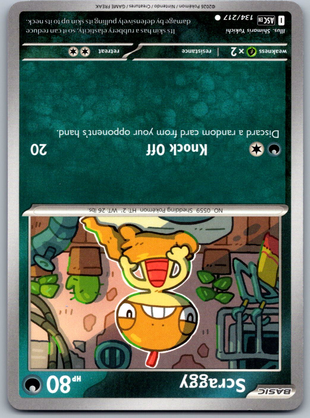Scraggy 134/217 Ascended Heroes Pokemon