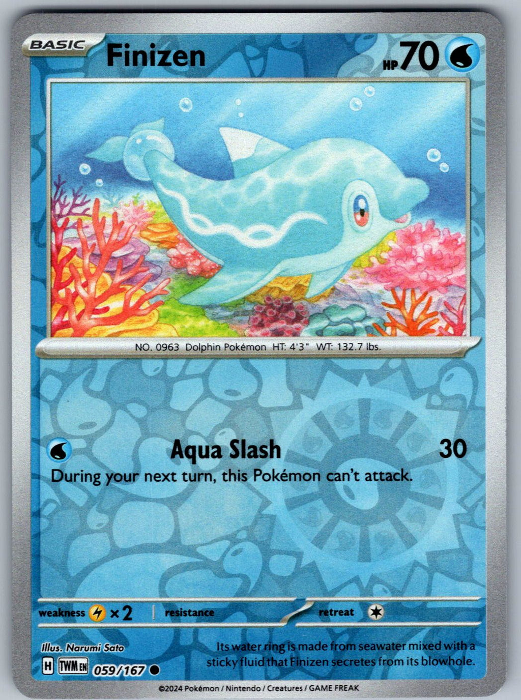 Finizen 059/167 Twilight Masquerade Pokemon Reverse Holo