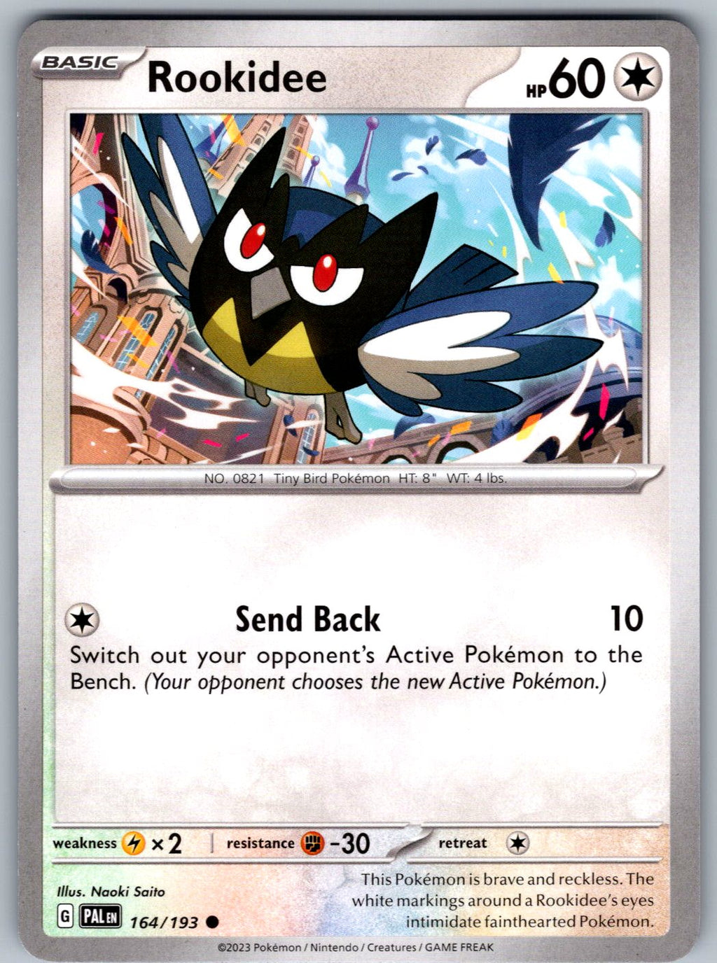 Rookidee 164/193 Paldea Evolved Pokemon
