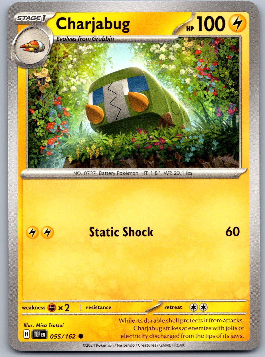 Charjabug 055/162 Temporal Forces Pokemon