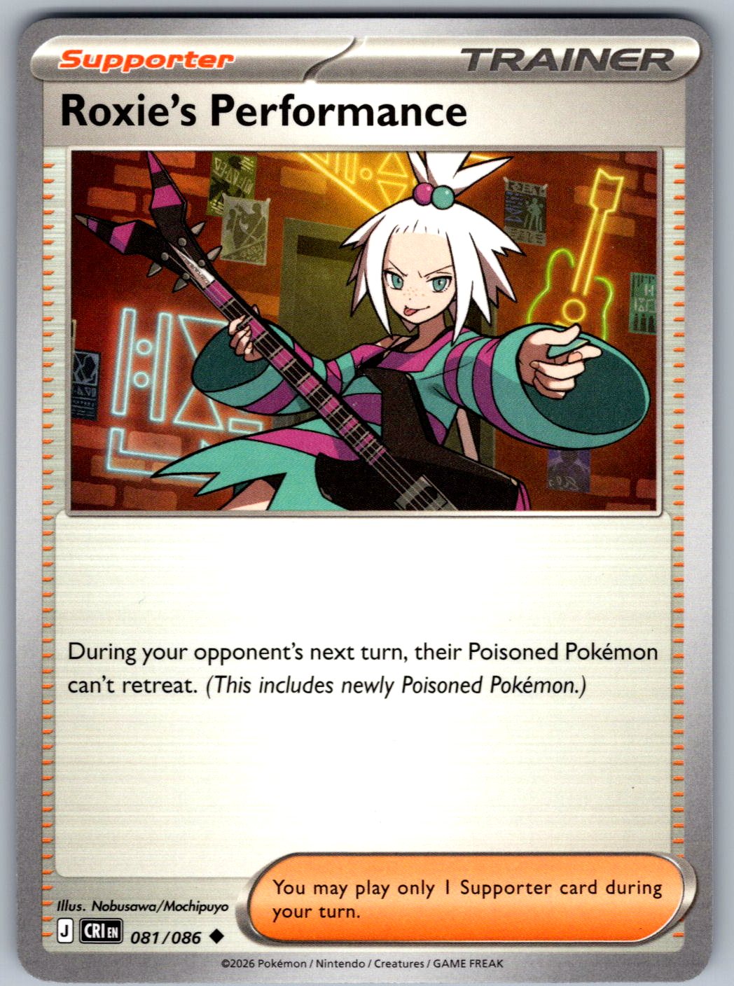 Roxie's Performance 081/086 Chaos Rising Pokemon