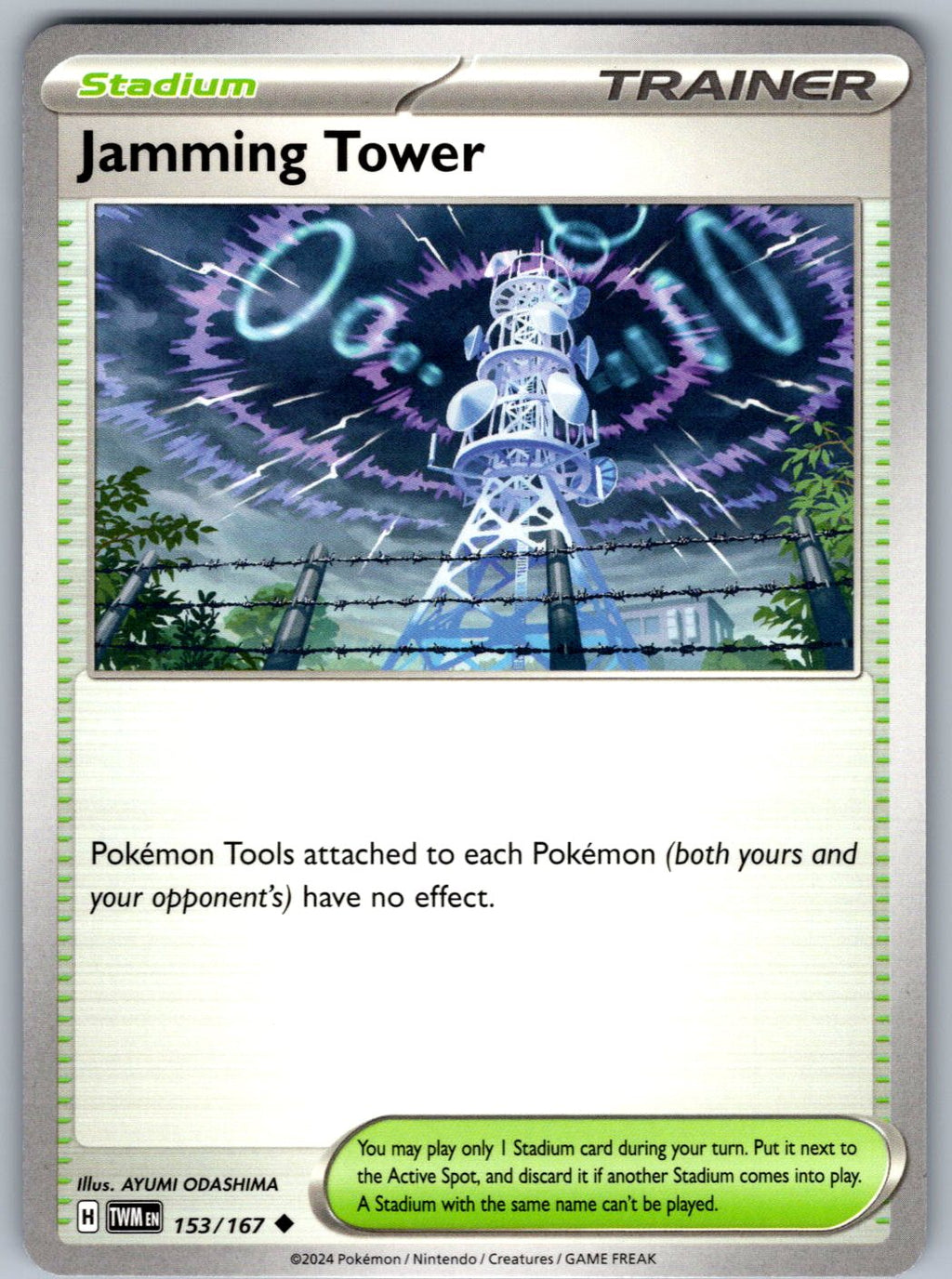 Jamming Tower 153/167 Twilight Masquerade Pokemon