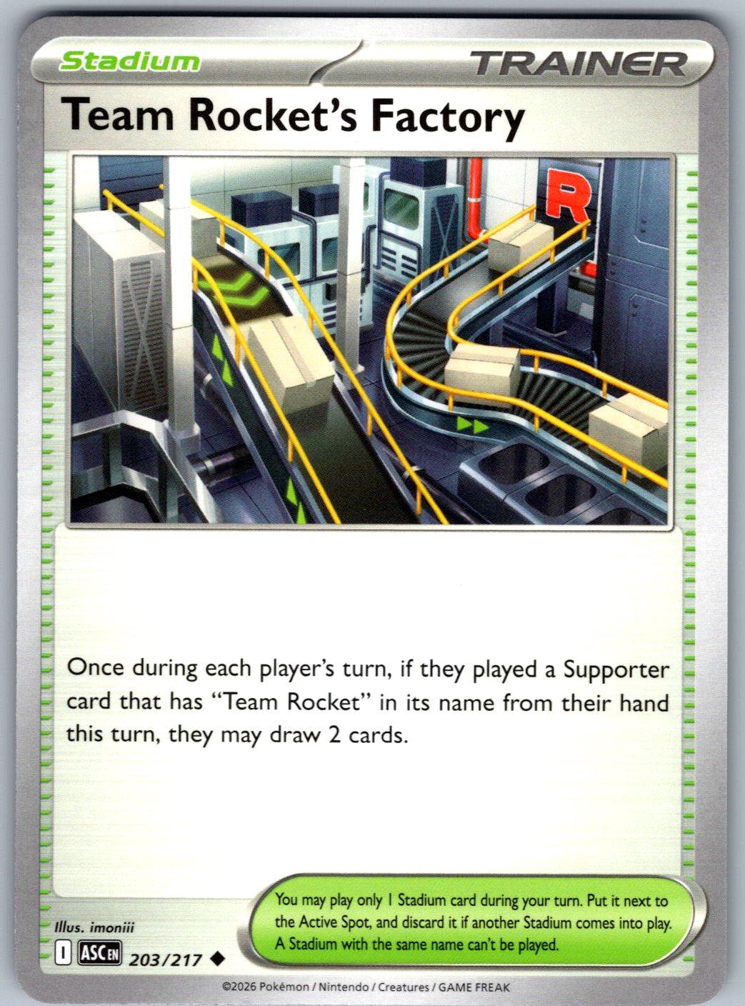 Team Rocket's Factory 203/217 Ascended Heroes Pokemon
