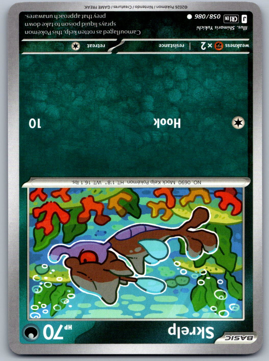 Skrelp 058/086 Chaos Rising Pokemon