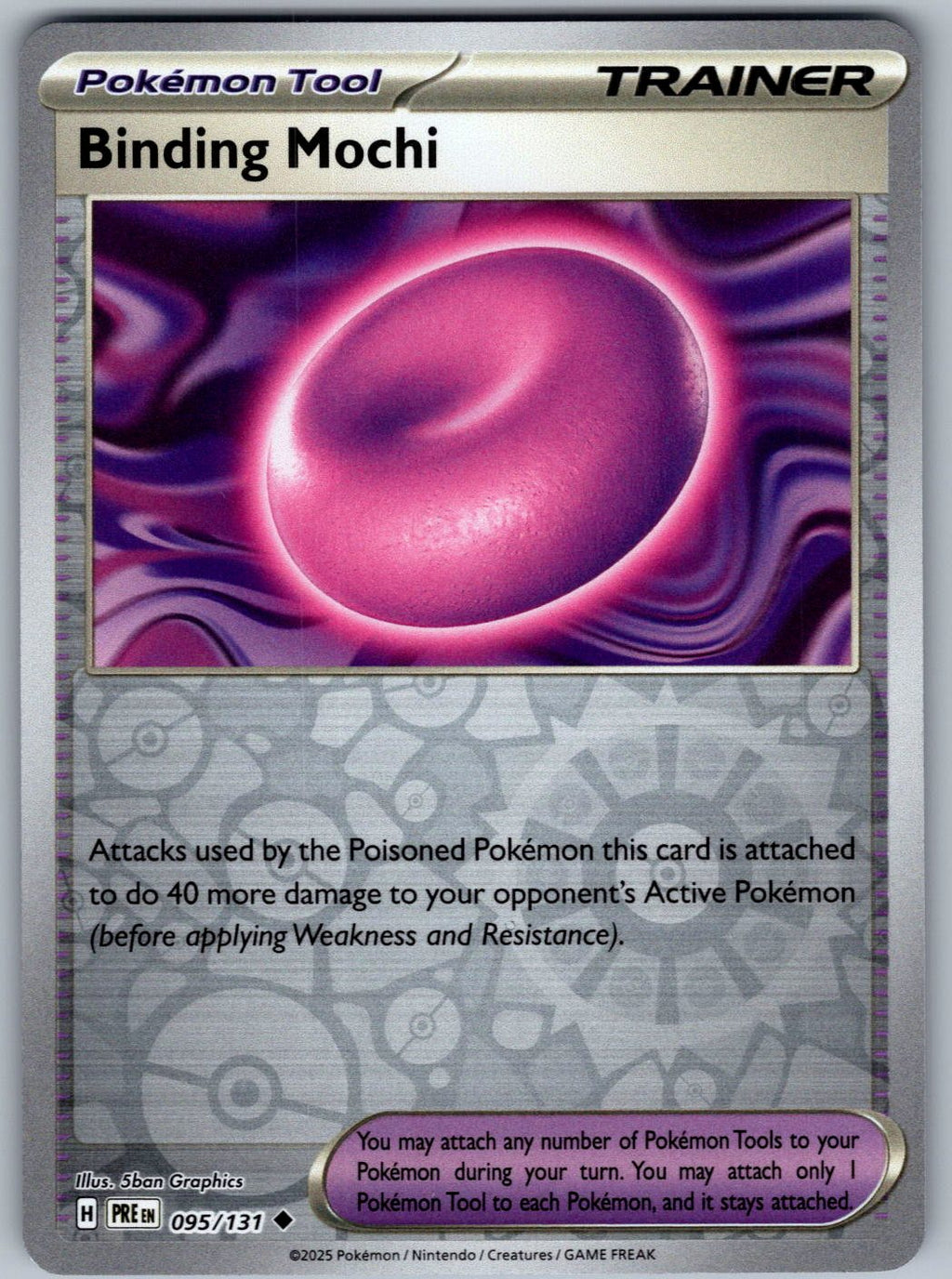 Binding Mochi 095/131 Prismatic Evolutions Pokemon Reverse Holo