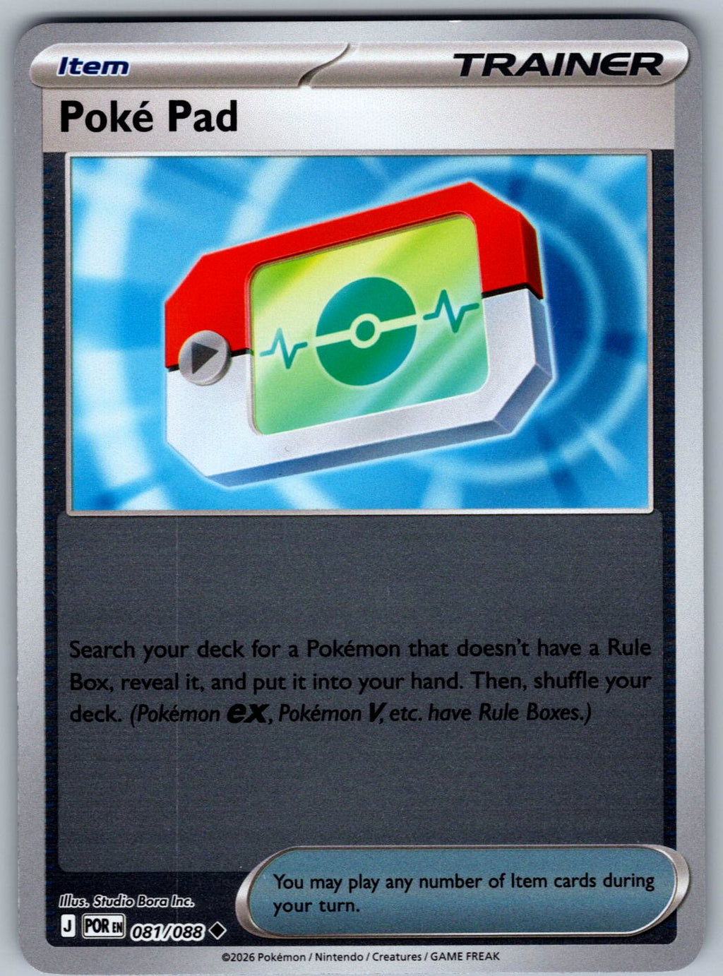 Poke Pad 081/088 Perfect Order Pokemon Reverse Holo