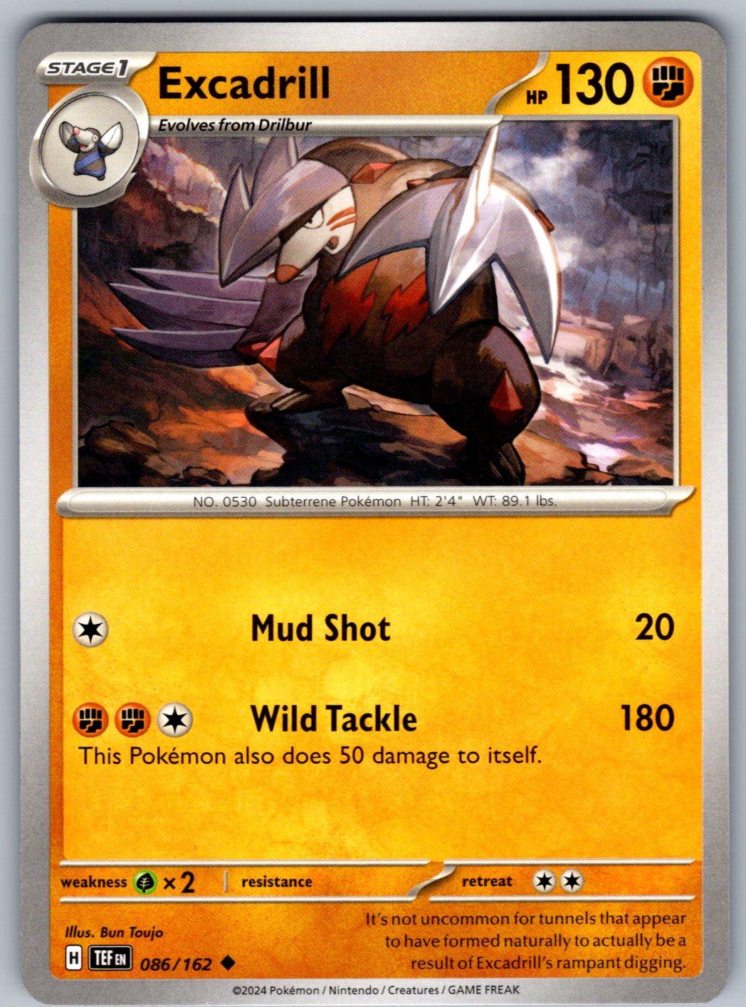 Excadrill 086/162 Temporal Forces Pokemon