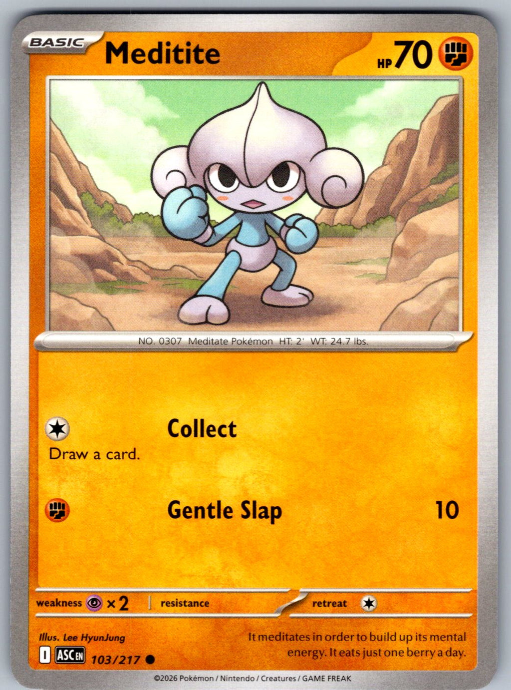 Meditite 103/217 Ascended Heroes Pokemon