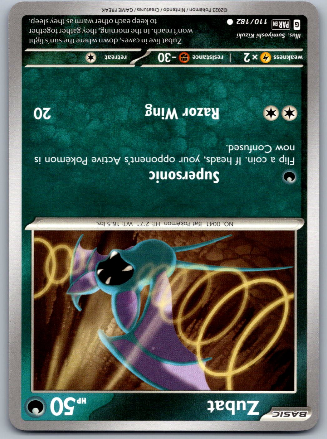 Zubat 110/182 Paradox Rift Pokemon