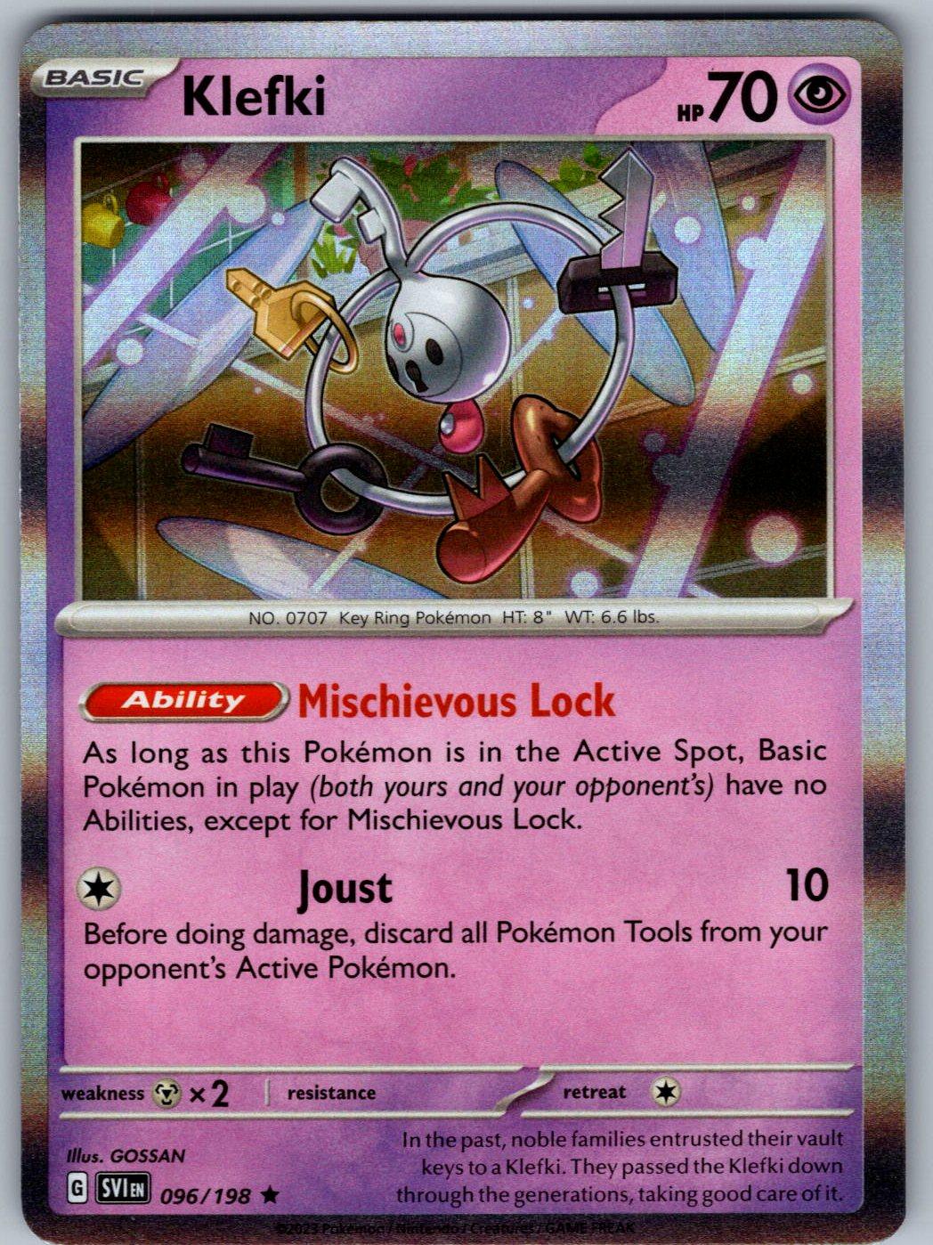 Klefki 096/198 Scarlet & Violet Pokemon Holo