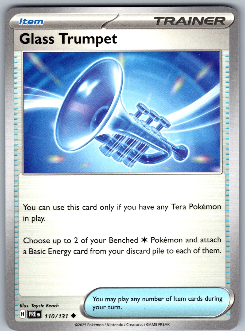 Glass Trumpet 110/131 Prismatic Evolutions Pokemon