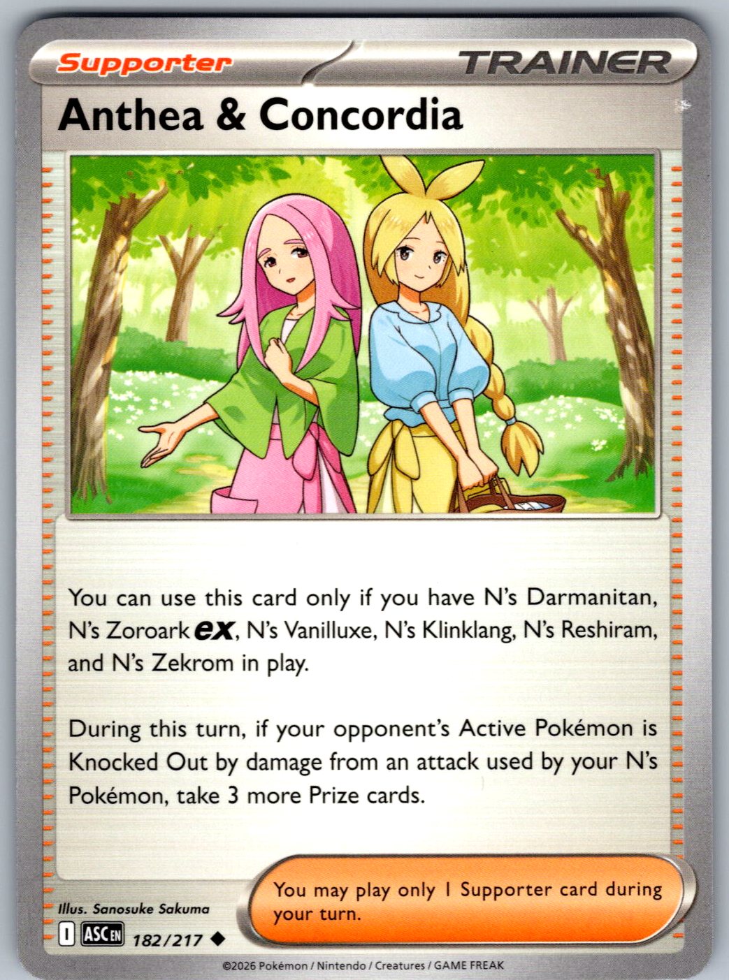 Anthea & Concordia 182/217 Ascended Heroes Pokemon
