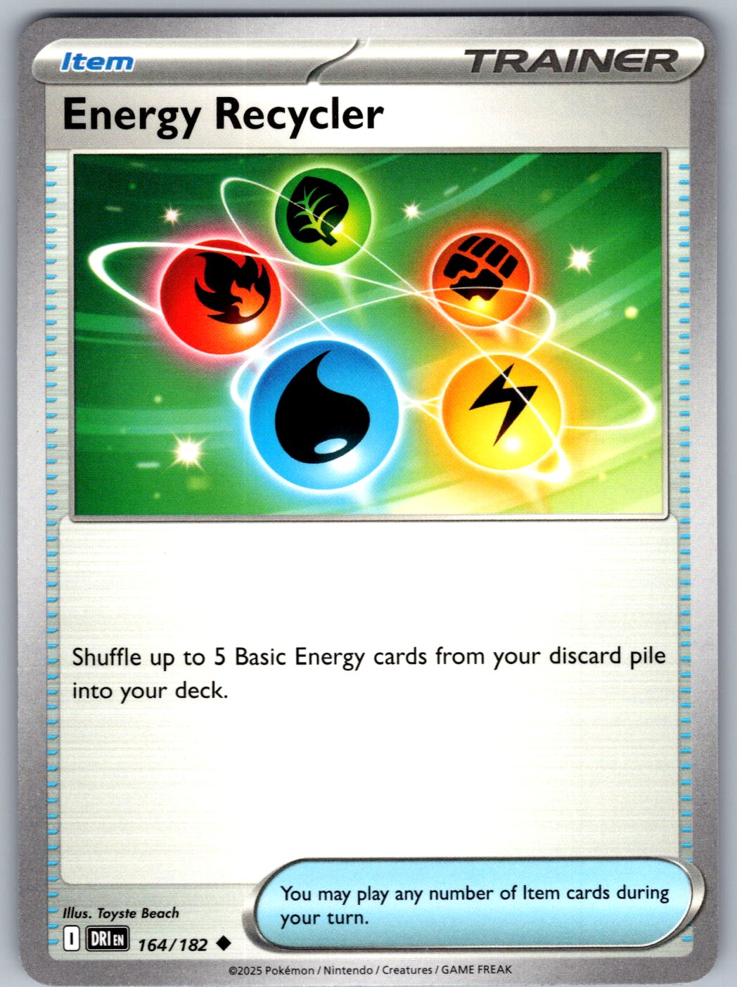 Energy Recycler 164/182 Destined Rivals Pokemon