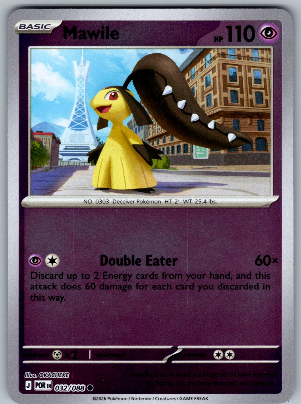 Mawile 032/088 Perfect Order Pokemon Reverse Holo
