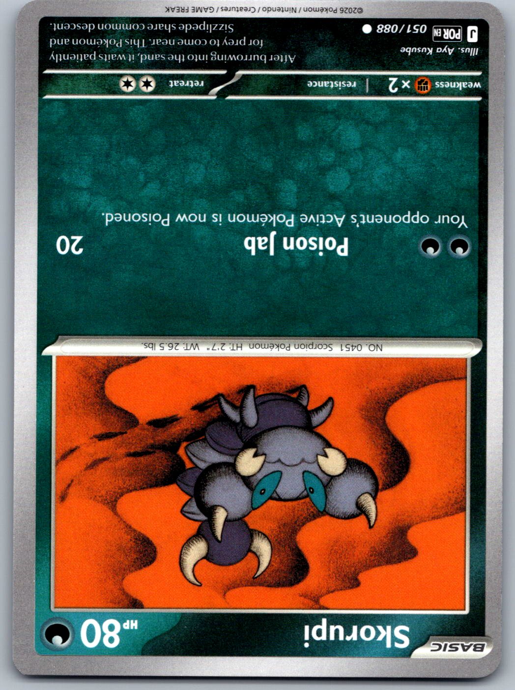 Skorupi 051/088 Perfect Order Pokemon