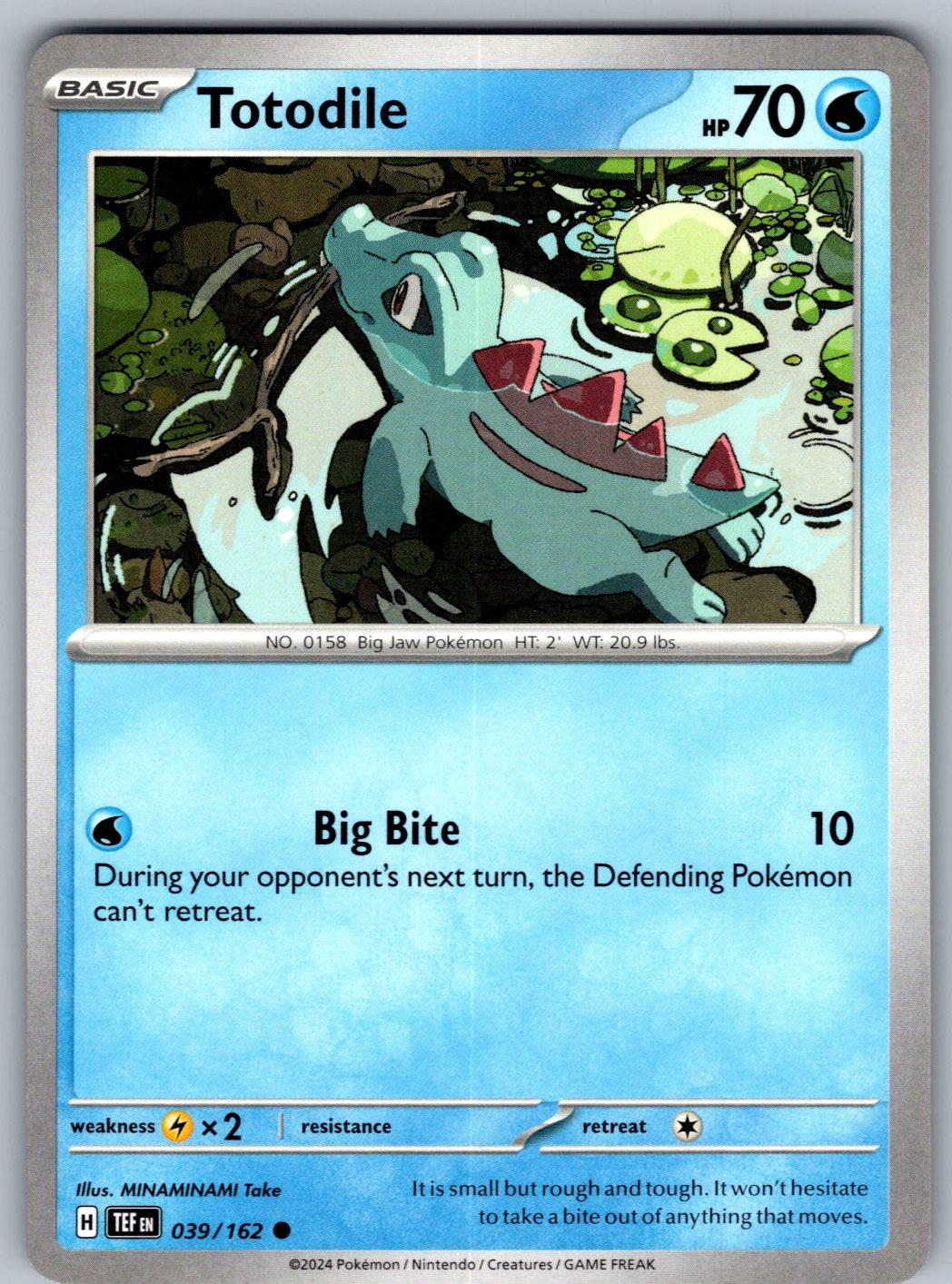 Totodile 039/162 Temporal Forces Pokemon