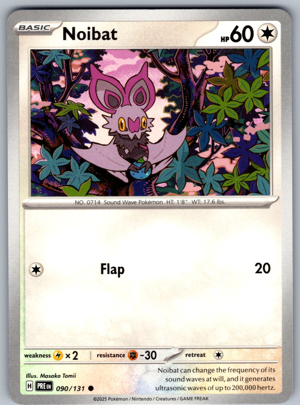 Noibat 090/131 Prismatic Evolutions Pokemon