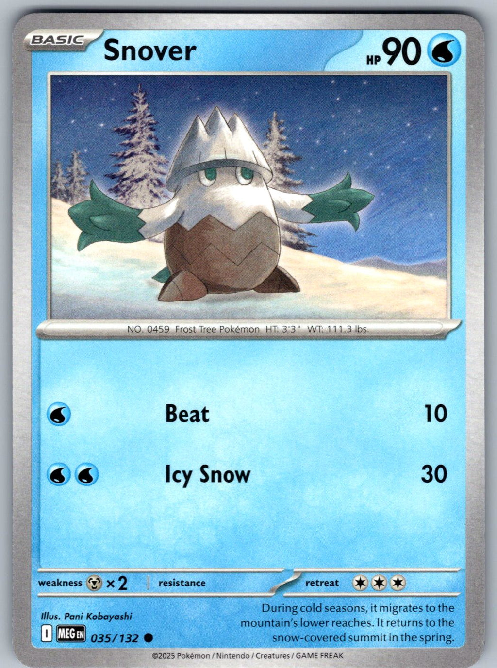 Snover 035/132 Mega Evolution Pokemon